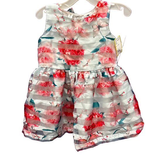 dymples White Pink Toddler Size 2T Party Floral Dress