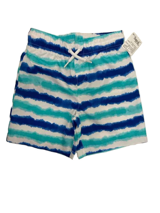Children's Place (D) White Blue Toddler Size 5-6 SwimTrunks