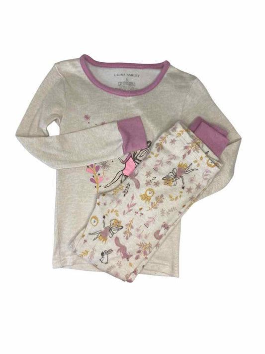 Laura Ashley (C) Beige Toddler Size 5 2PCSleepwear