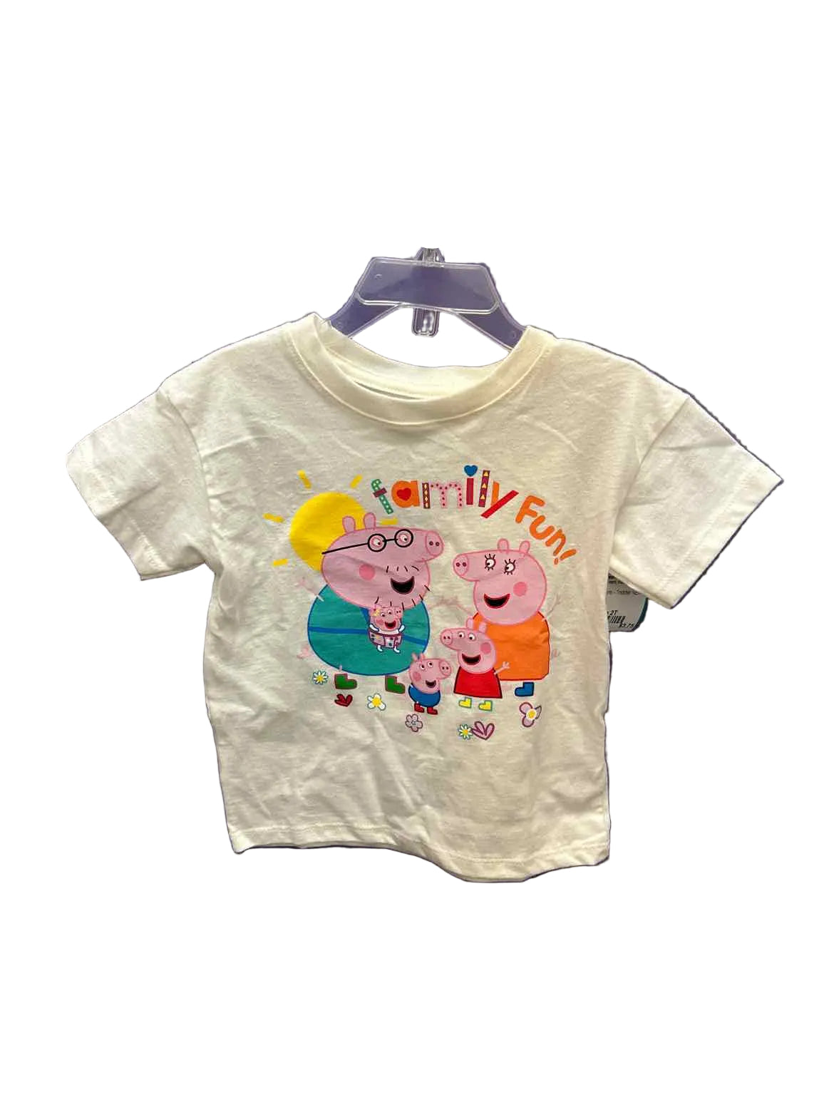 Peppa Pig Cream Toddler Size 2T SSTop