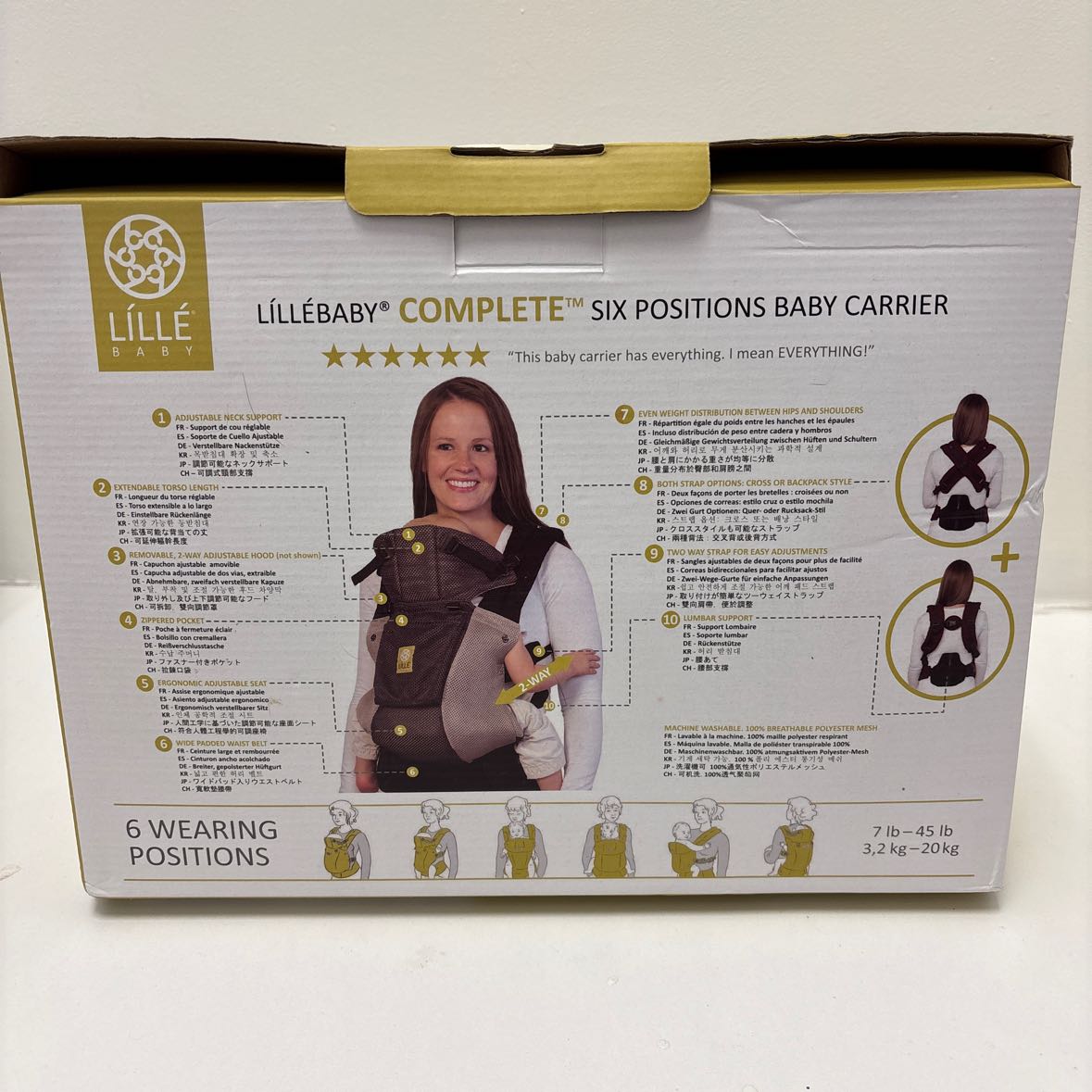 Lille Baby Backpack Carrier Sling