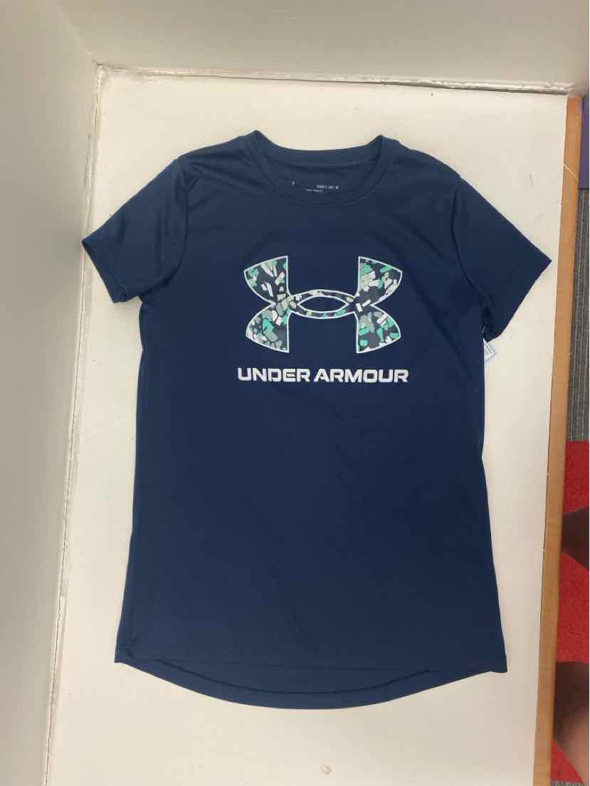 Under Armour (B) Navy Youth Size 8 AthleticTopSS
