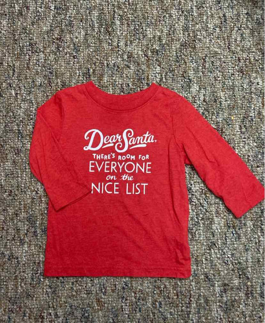 Cat and Jack (D) Christmas Infant Size 18 MO LSTop