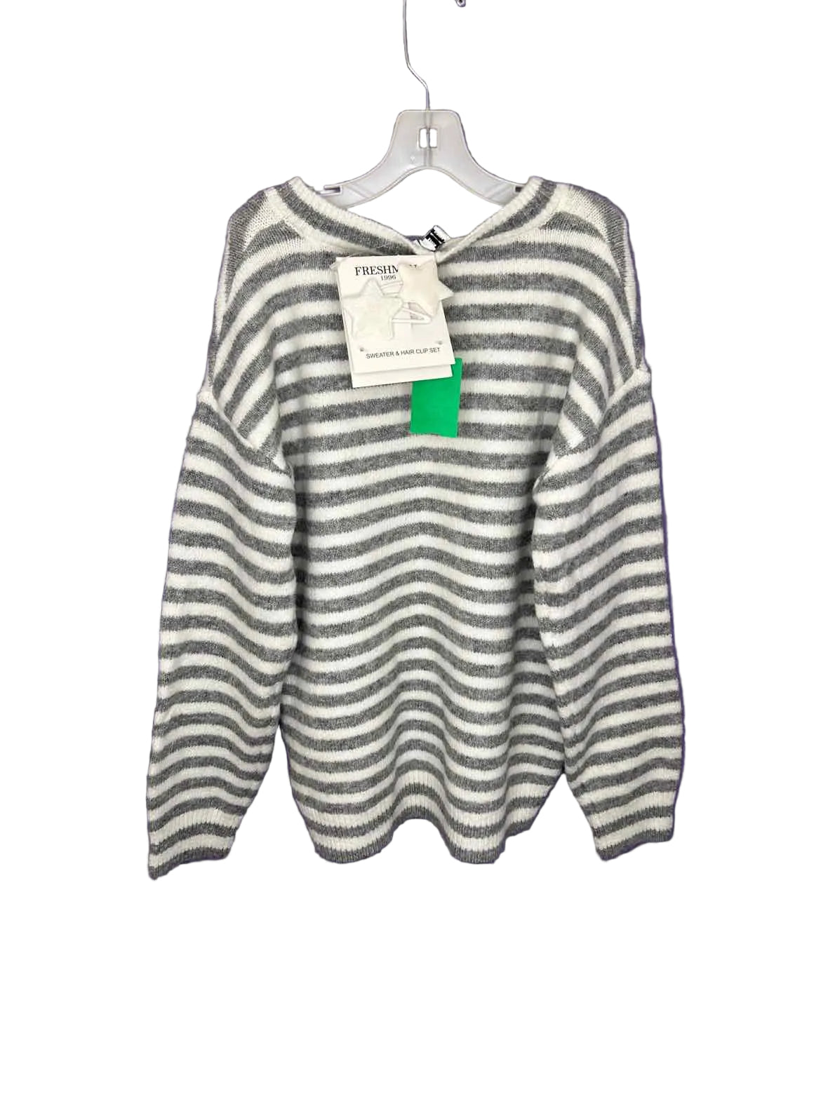Freshman 1996 White Gray Youth Size 12 SweaterHeavy