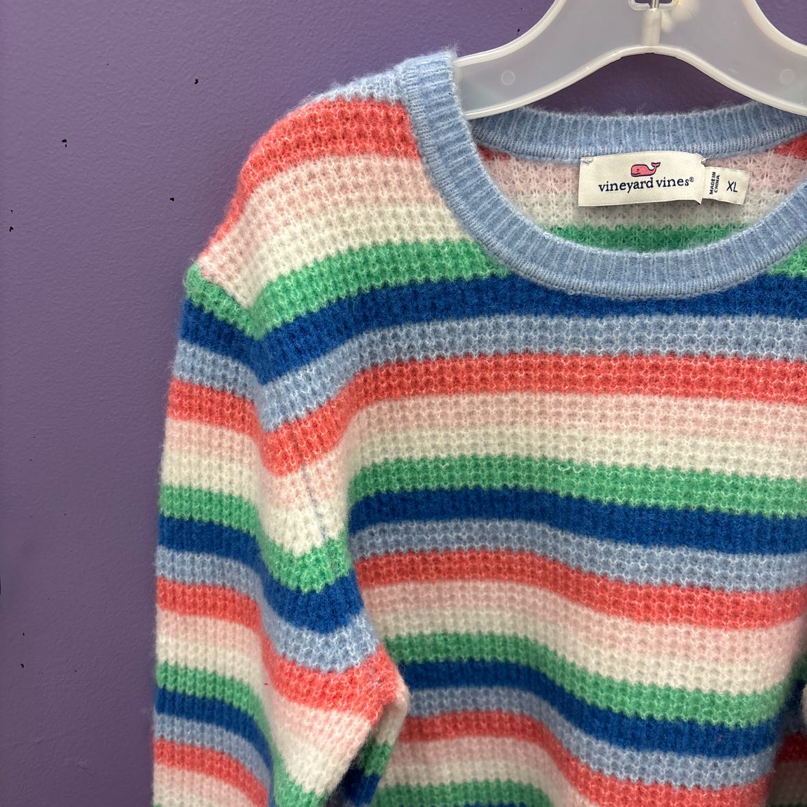 Vineyard Vines (A) Stripe Youth Size 12 Sweater Heavy