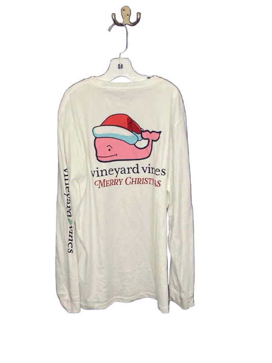 Vineyard Vines (A) White Youth Size 18 LSTop