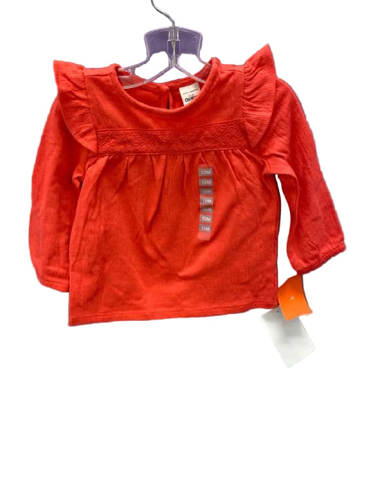 OshKosh BGosh Pink Infant Size 12 MO LSTop