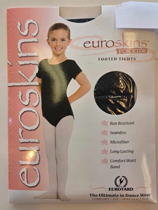 eurotard Size S/M Black Footed Dance Tights