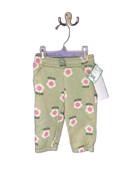Cat and Jack (D) Green Print Infant Size 12 MO Sweatpant