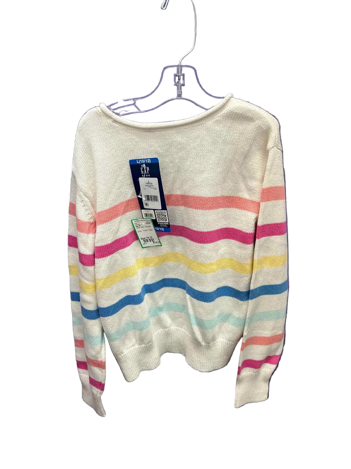 Gap (B) Stripe Youth Size 10-12 SweaterLight