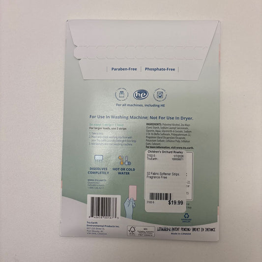TruEarth Fragrance - Free Fabric Softener Eco Strips