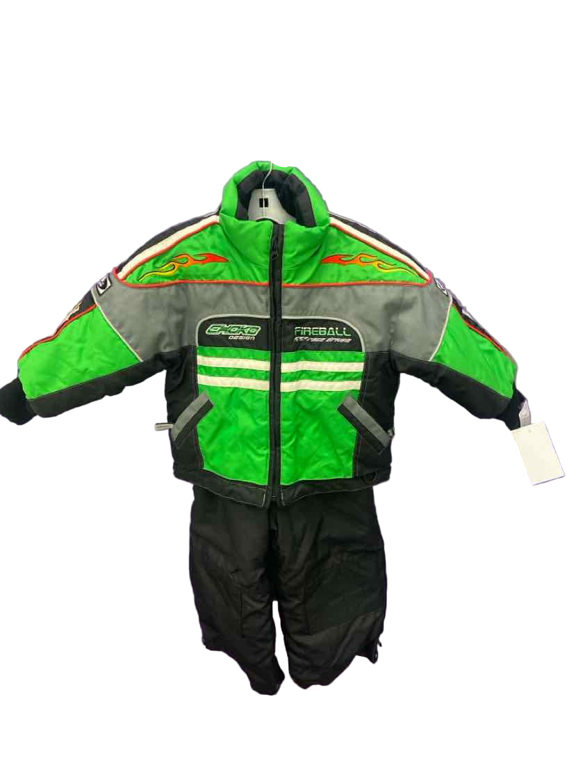 Choko Green Black Toddler Size 3T 2PC Snowsuit