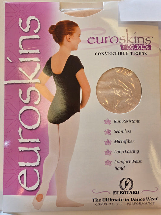 eurotard Size S/M Theatrical Pink Convertible Dance Tights