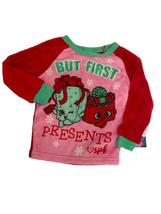 Shopkins Christmas Toddler Size 4 2PCSleepwear