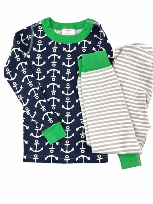 Hanna Andersson (A) Blue Gray Toddler Size 5 2PCSleepwear