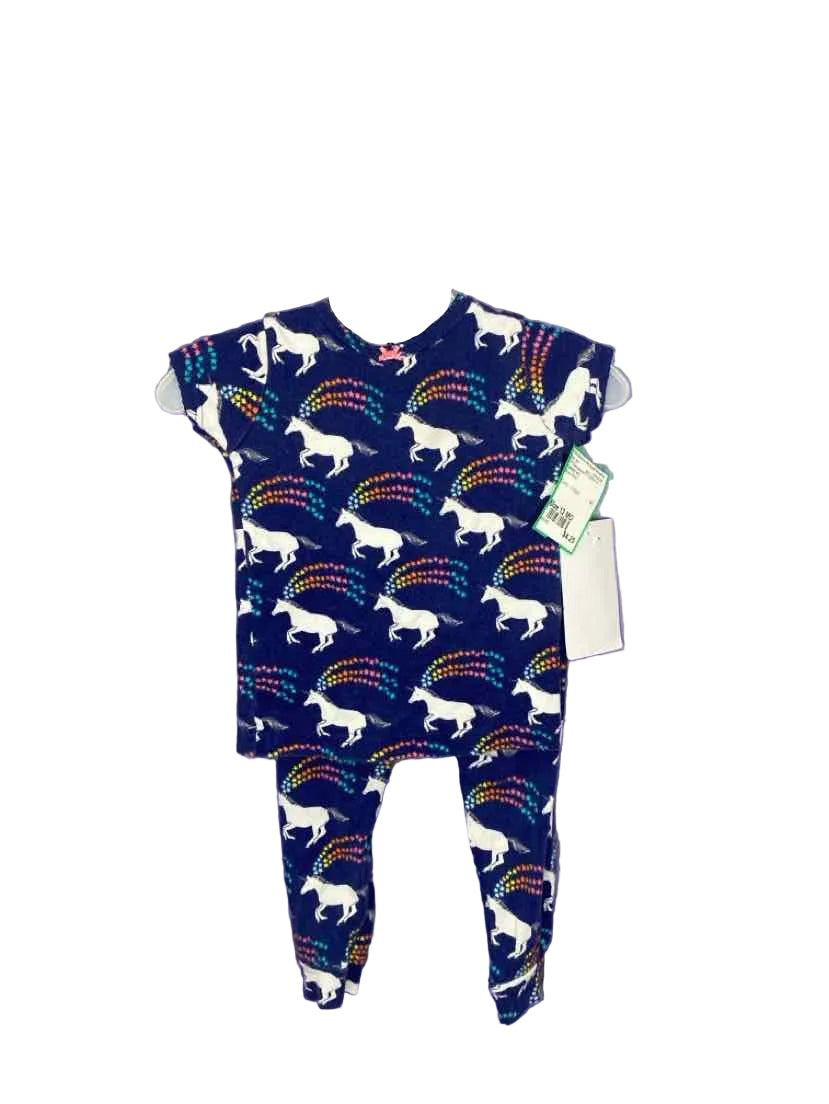 Carters (C) Blue Print Infant Size 12 MO 2PCSleepwear