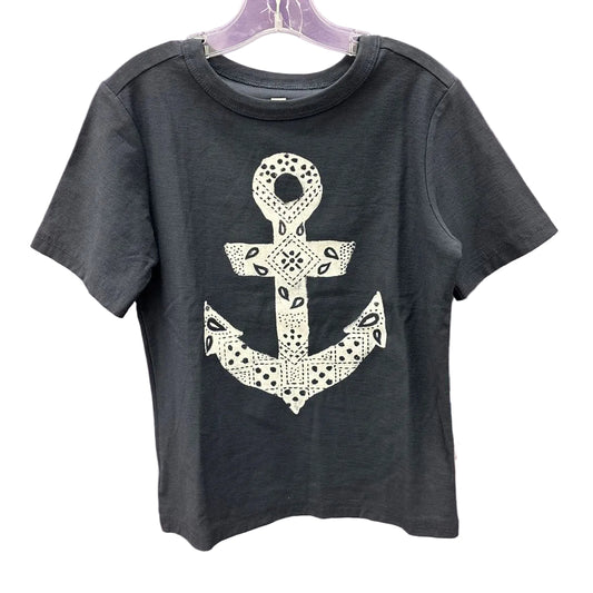 Tea Collection (A) Gray Youth Size 6 Short Sleeve Top
