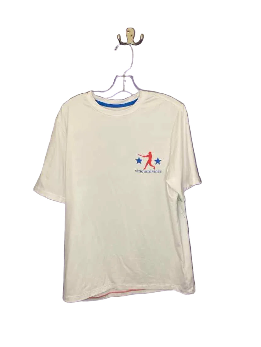 Vineyard Vines (A) Red White Blue Youth Size 16 AthleticTopSS