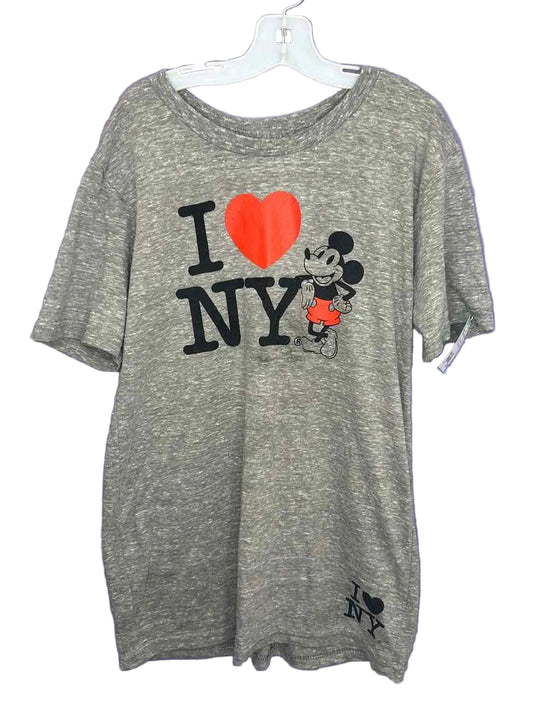Disney (B) Gray Youth Size 10-12 SSTop