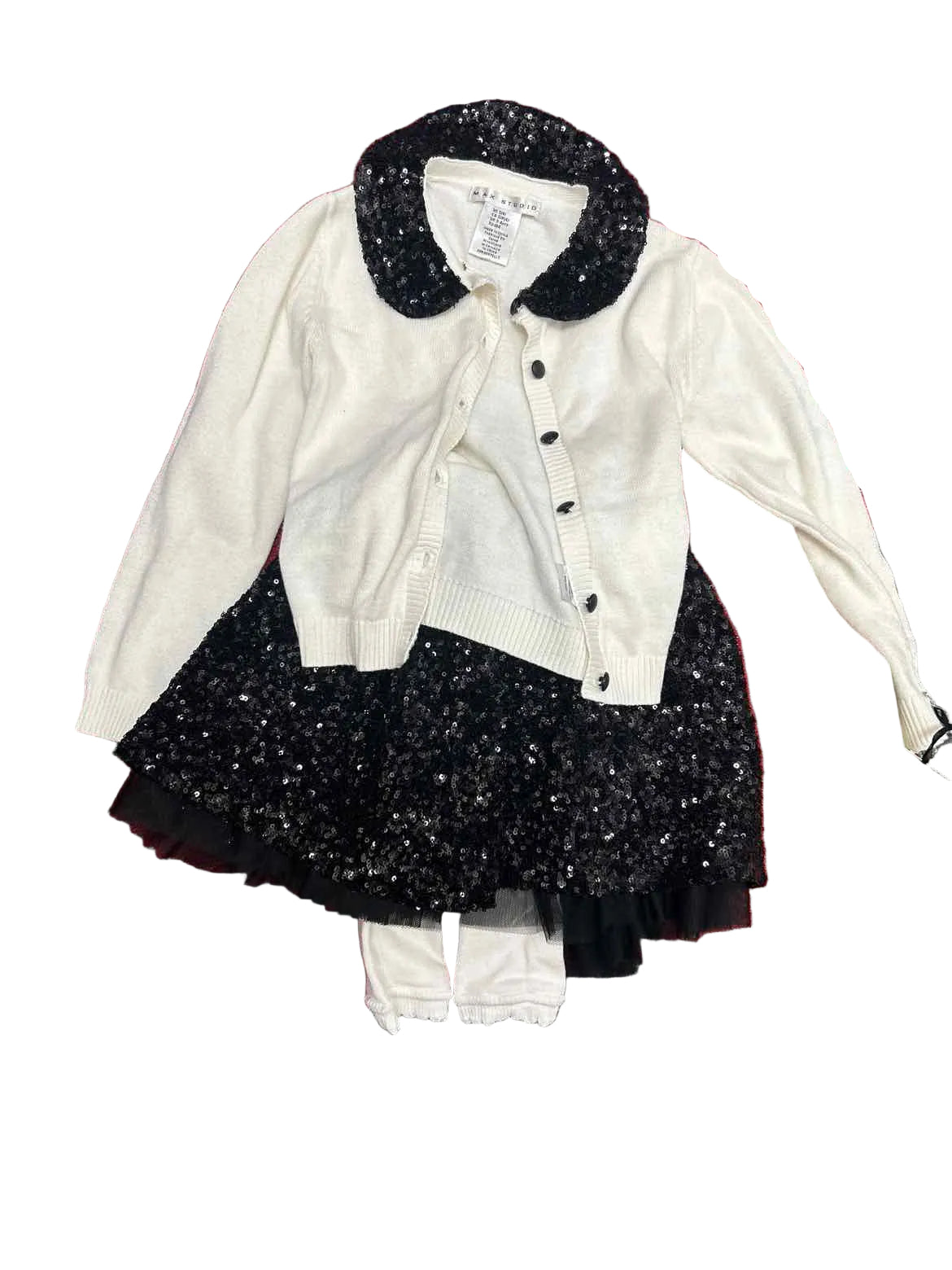 Max Studio (C) Cream Black Toddler Size 4 3PCCasual