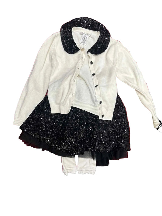 Max Studio (C) Cream Black Toddler Size 4 3PCCasual