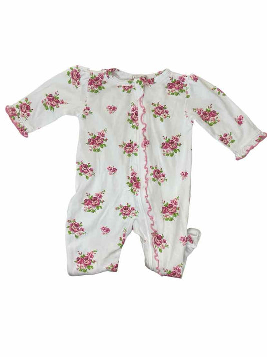 Kissy Kissy (B) White Print Infant Size 3-6 MO 1PCSleepwear