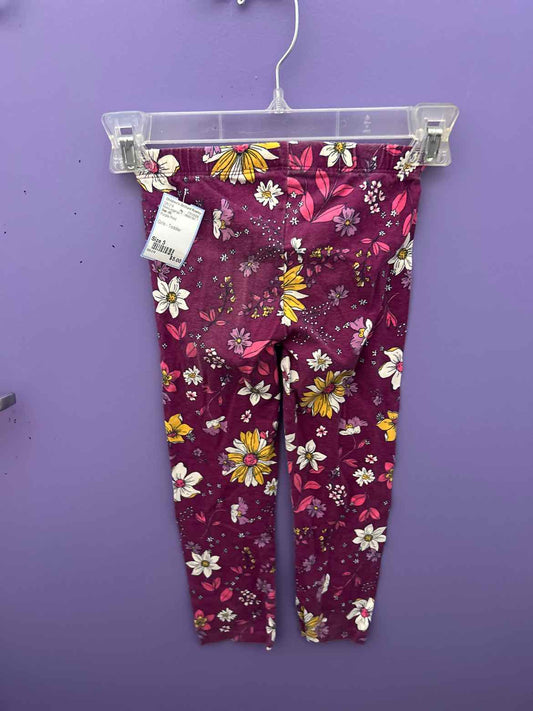 Gap (B) Purple Print Toddler Size 5 BasicLeggings
