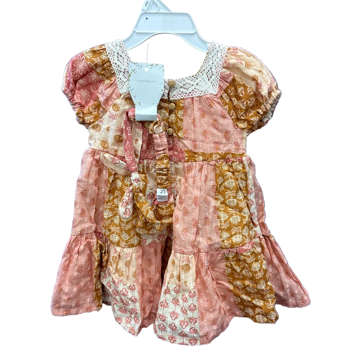 haute hippie Peach Toddler Size 2T CasualDress