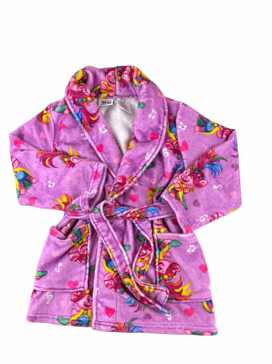Dreamworks Purple Toddler Size 4-5 Bathrobe