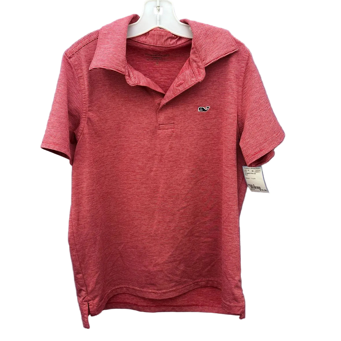 Vineyard Vines (A) Red Youth Size 8 Polo