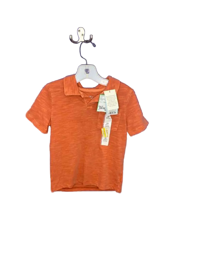 Cat and Jack (D) Orange Toddler Size 3T Polo