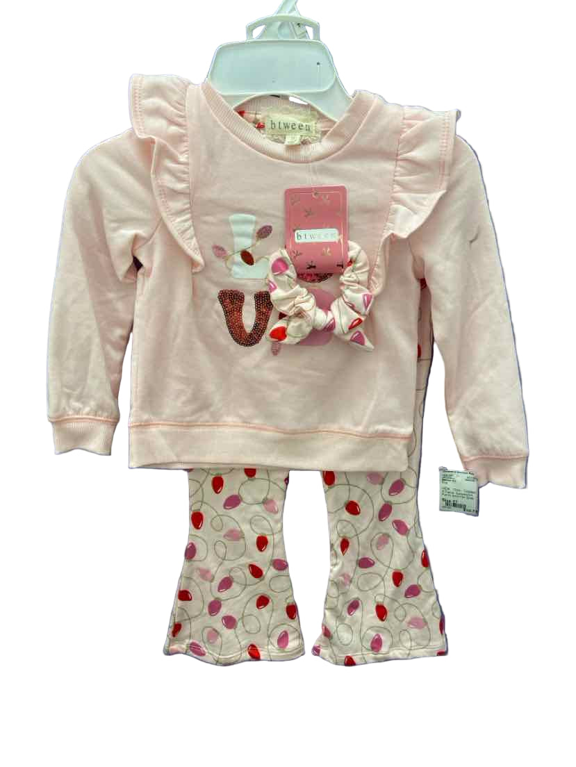 Btween (C) Pink Toddler Size 3T 3PCCasual
