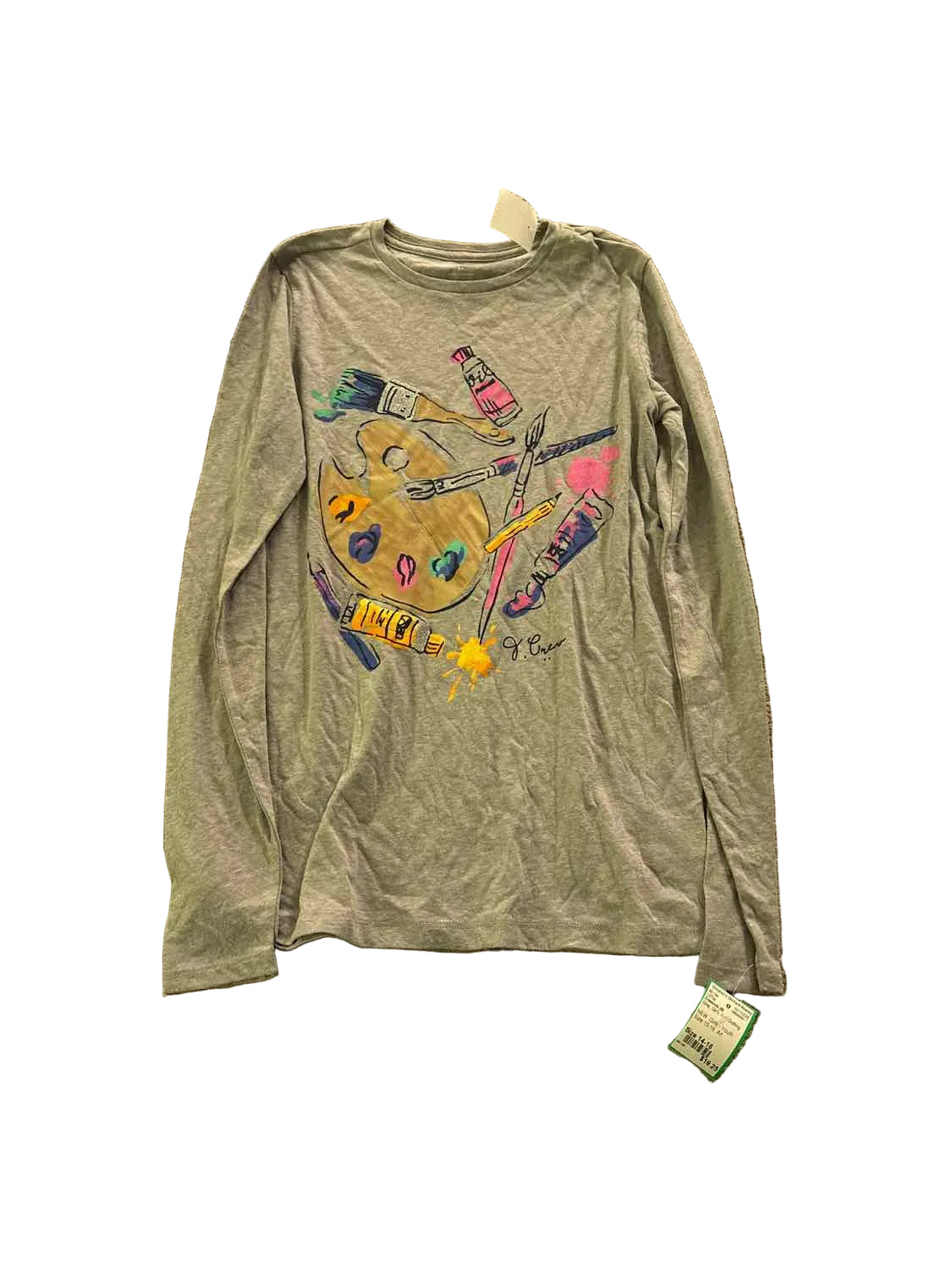 Crewcuts (B) Gray Youth Size 14-16 LSTop