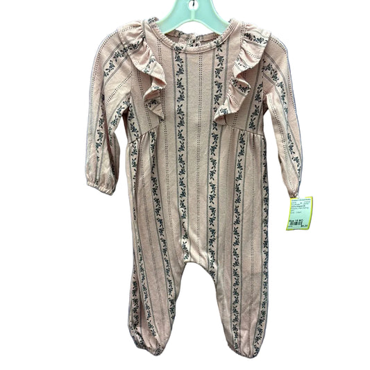 Jessica Simpson (B) Pink print Infant Size 18 MO Casual Romper