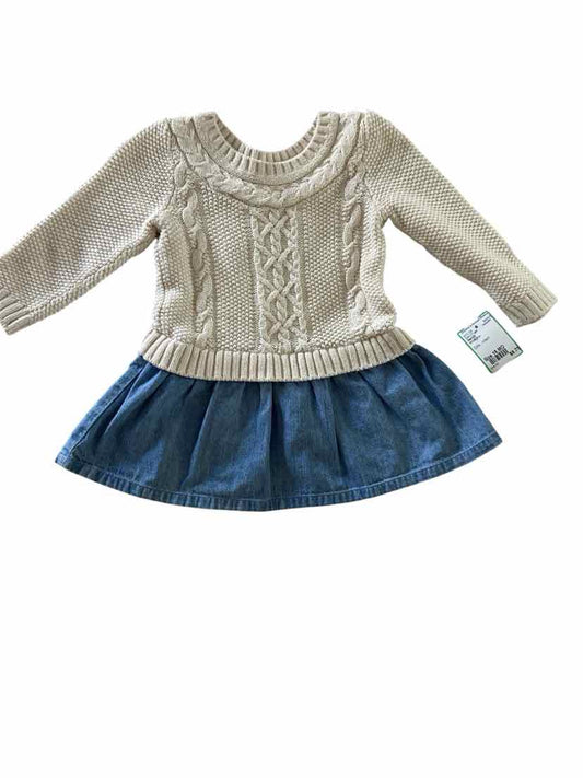 Gap (B) White Blue Infant Size 18 MO CasualDress