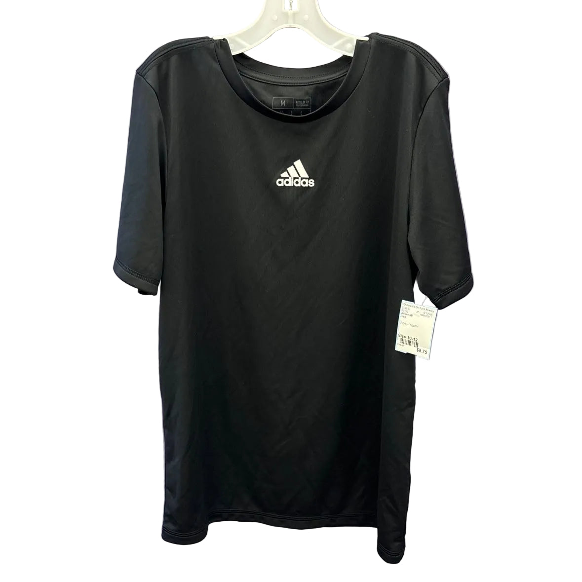 Adidas (B) Black Youth Size 10-12 Short Sleeve Top