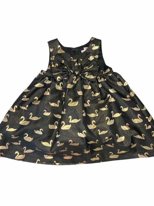 Cat and Jack (D) Black Gold Toddler Size 3T PartyDress