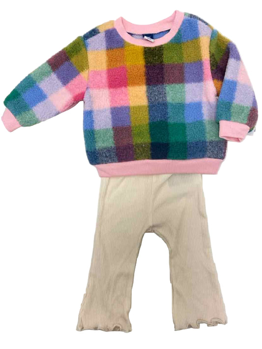 Old Navy (C) Plaid Infant Size 6-12 MO 2PC Casual