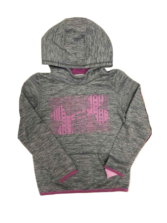 Under Armour (B) Pink Gray Youth Size 8 Sweatshirt