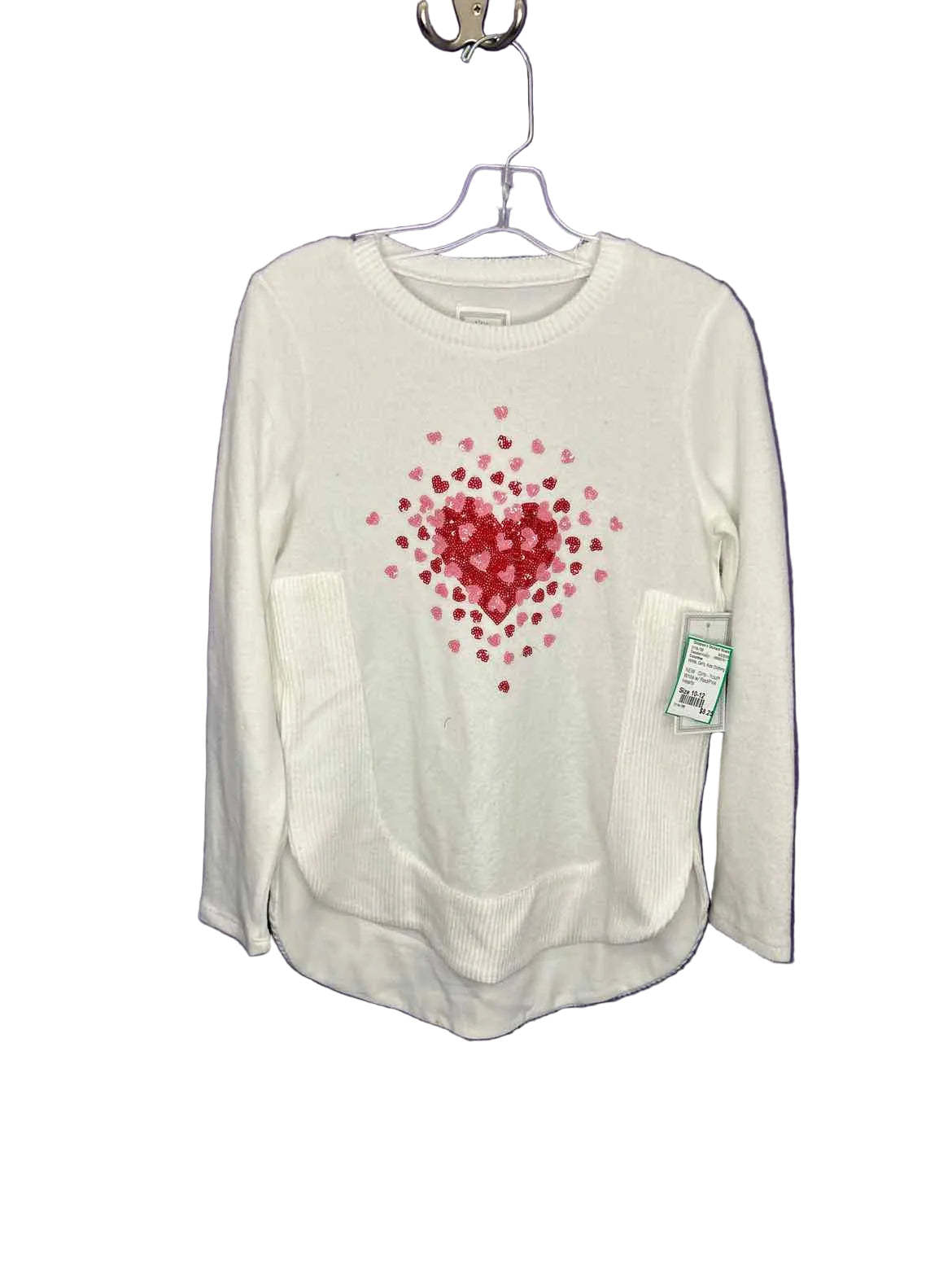 Colortree White Youth Size 10-12 SweaterHeavy