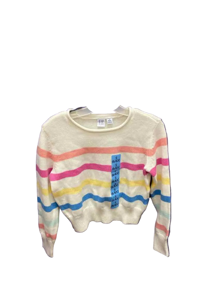 Gap (B) Striped Youth Size 6 SweaterLight