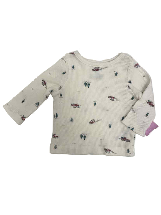 Carters (C) White Green Infant Size 3 MO 2PC Casual