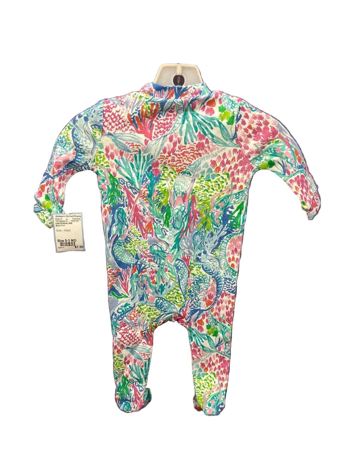 Lilly Pullitzer (AA) Blue Print Infant Size 0-3 MO 1PCSleepwear