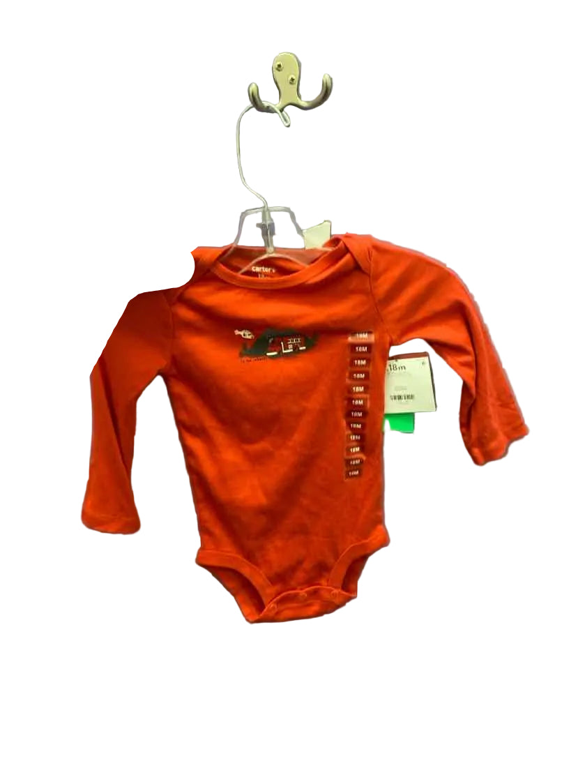 Carters (C) Red Gray Infant Size 18 MO 2PC Casual