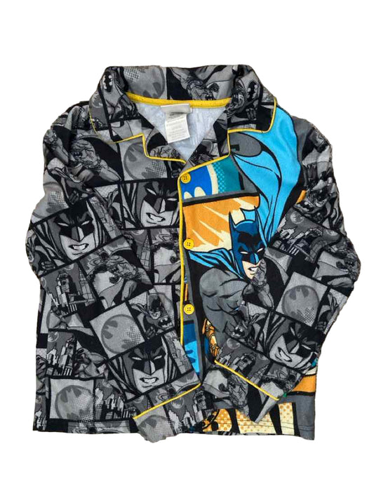 Batman Black Gray Youth Size 10-12 2PCSleepwear