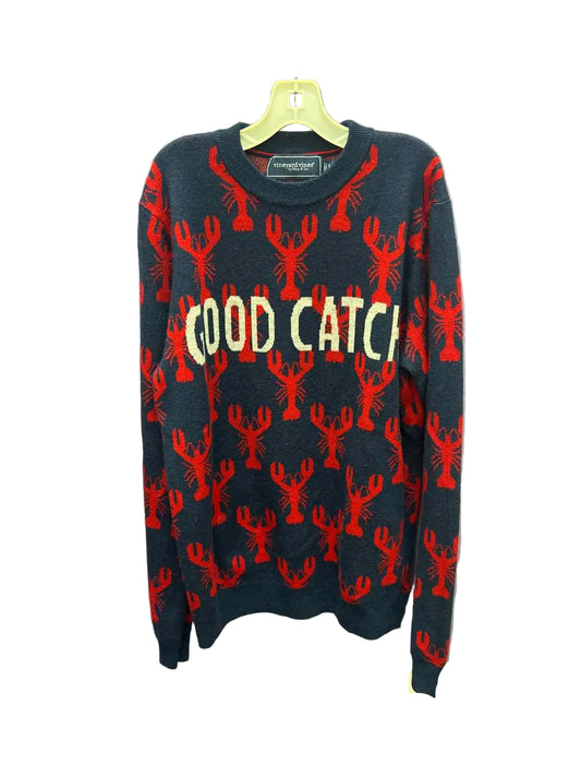 Vineyard Vines (A) Red Blue Youth Size 14 SweaterHeavy