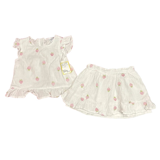 Nicole Miller (A) White Pink Toddler Size 3T 2PCCasual