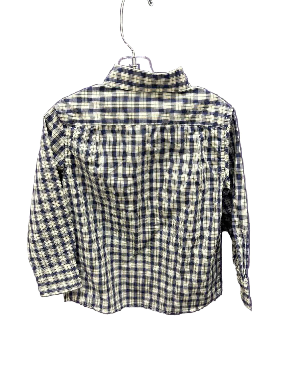 Crewcuts (B) Blue Cream Toddler Size 4 ButtondownLS