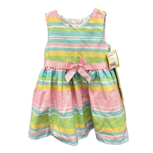 Bonnie Baby (B) Stripe Infant Size 18 MO Casual Easter Dress