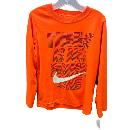 Nike (B) Orange Youth Size 7 Athletic Long Sleeve Tops